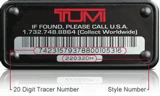 tumi serial number check